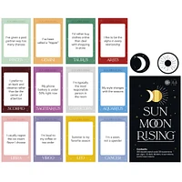 Sun Moon Rising Game, Astrology-Themed Party Card Game for Adults and Teens, Adult Card Games for 3-6 Players