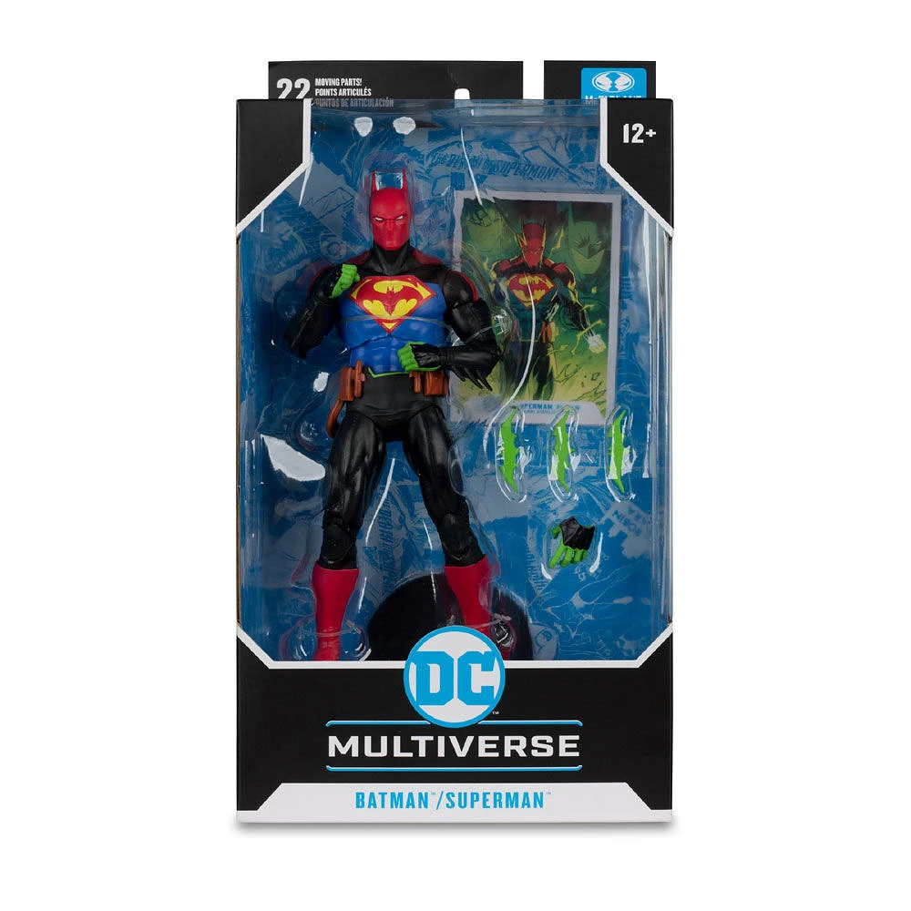 Figurine 7 pouces DC Multiverse Batman / Superman Fusion (Batman/Superman : Le meilleur du monde)