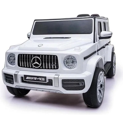 KidsVip 12V Kids & Toddlers Mercedes G63 Ride on car w/Remote Control - White