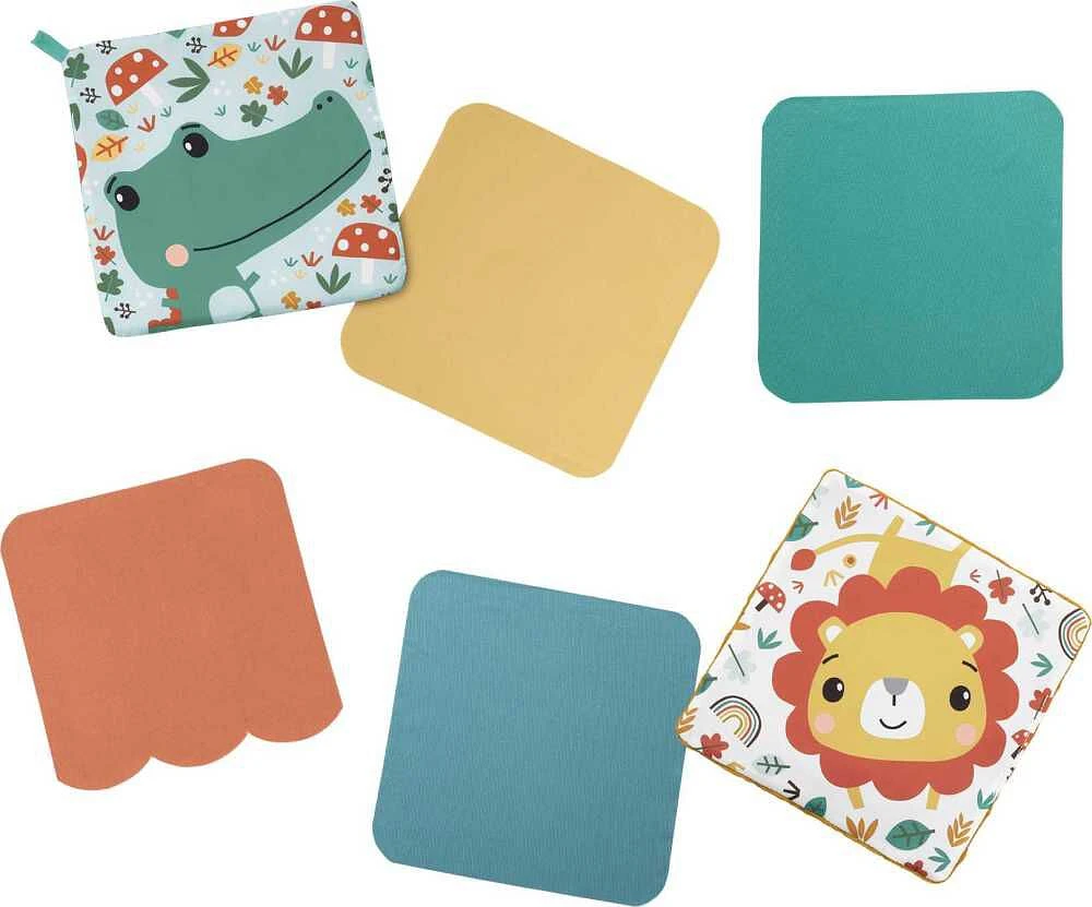 Fisher Price-Cube d'Activités Boîte à mouchoirs-Jouet sensoriel à froisser pour nouveau-né