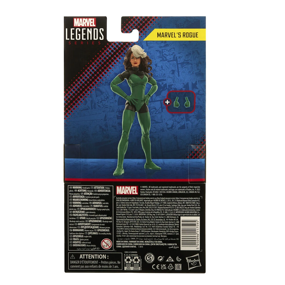 Hasbro Marvel Legends Series, Marvel's Rogue de Uncanny X-Men, figurine de collection de 15 cm avec 2 accessoires