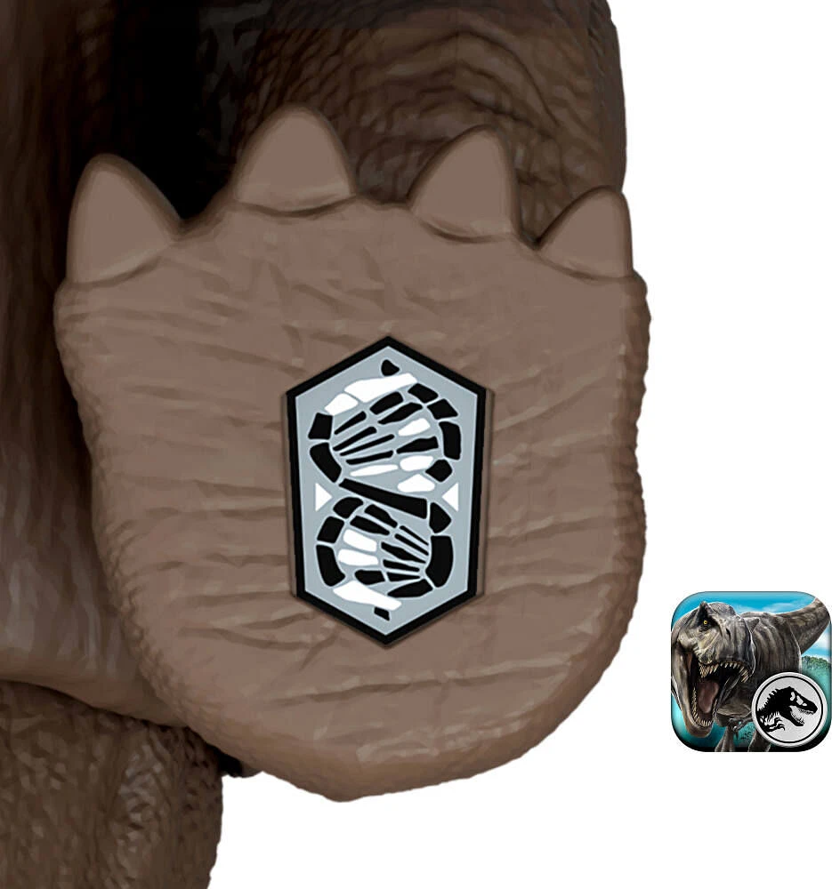Jurassic World Rebirth Gigantic Thrashers Eotriceratops Dinosaur Figure Toy, Tail Activated Attack