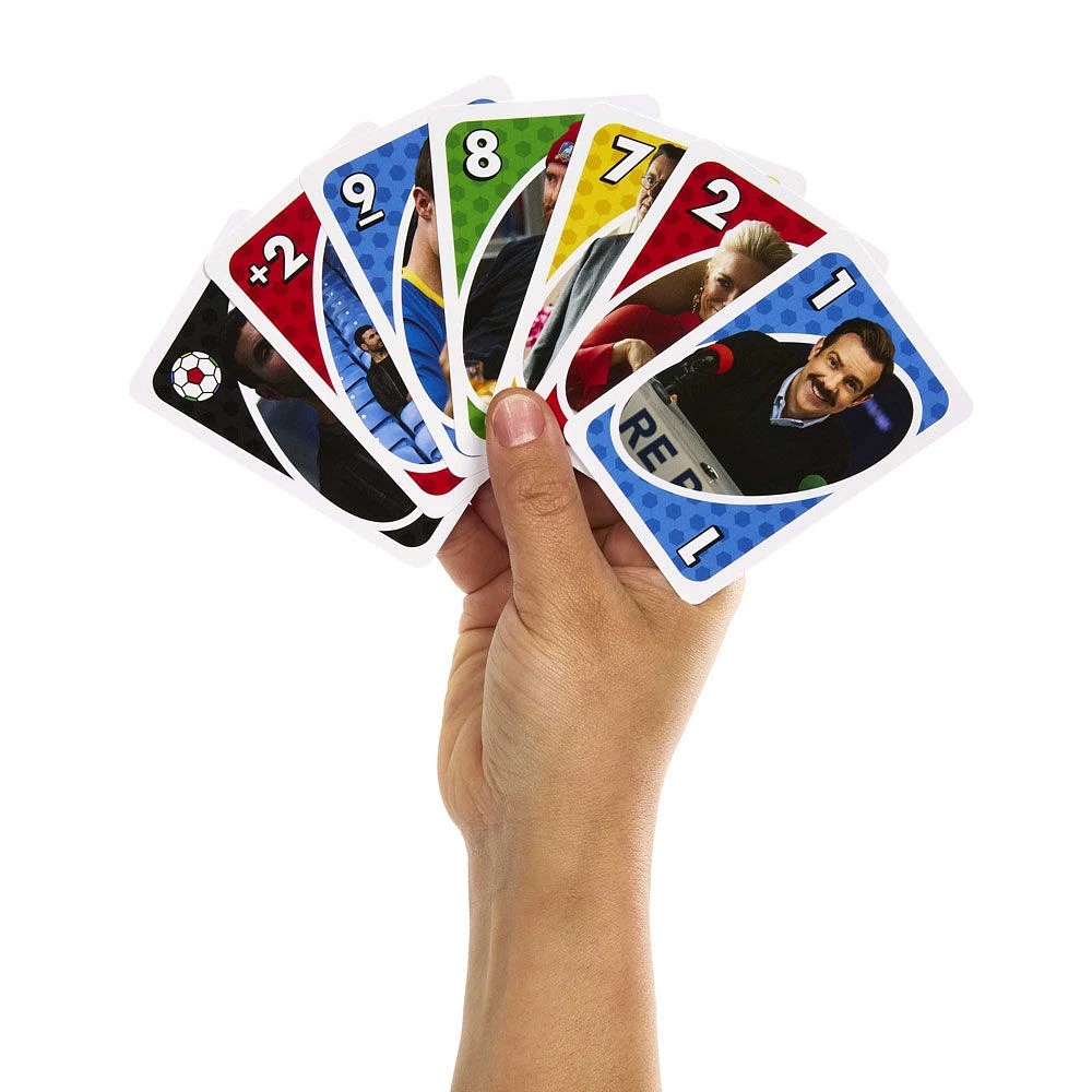 Jeu de cartes UNO Ted Lasso, jeux de collection inspirés de la série