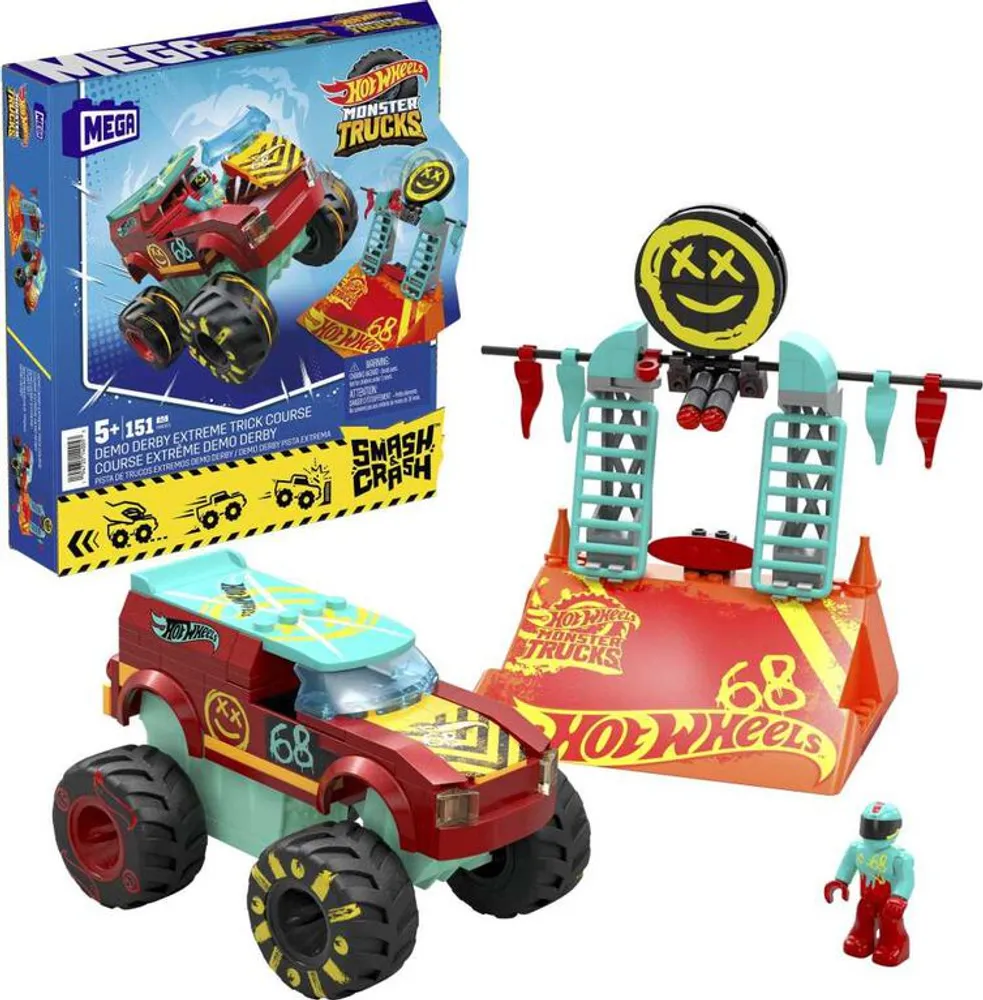 MEGA Hot Wheels Mega-Wrex Monster Truck Building Set with 1 Figure (187  Pieces) 