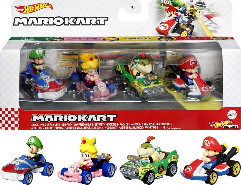 Hot Wheels mariokart 4 Pack