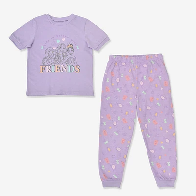 Disney Princess 2 Piece PJ Set Lilac