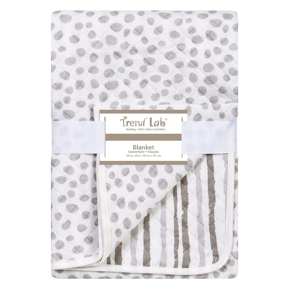 Trend Lab Gray Cloud Knit Blanket