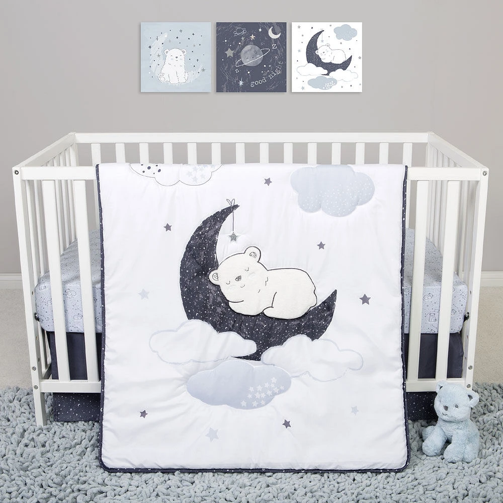 Bearly Dreaming 4 Piece Crib Bedding Set