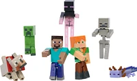 Minecraft Coffret Création de Monde, 7figurines articulées