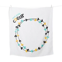 Lulujo - Mon Petit Coeur Milestone Blanket - French Edition