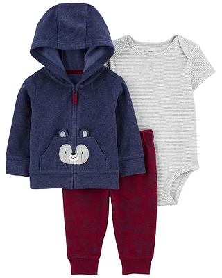Carter's Three Piece Little Cardigan Set Navy  18M