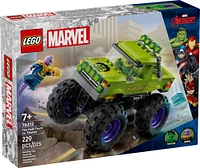 LEGO  Marvel The Hulk Truck vs. Thanos - Monster Truck Building Toy for Kids 7+ - 76312