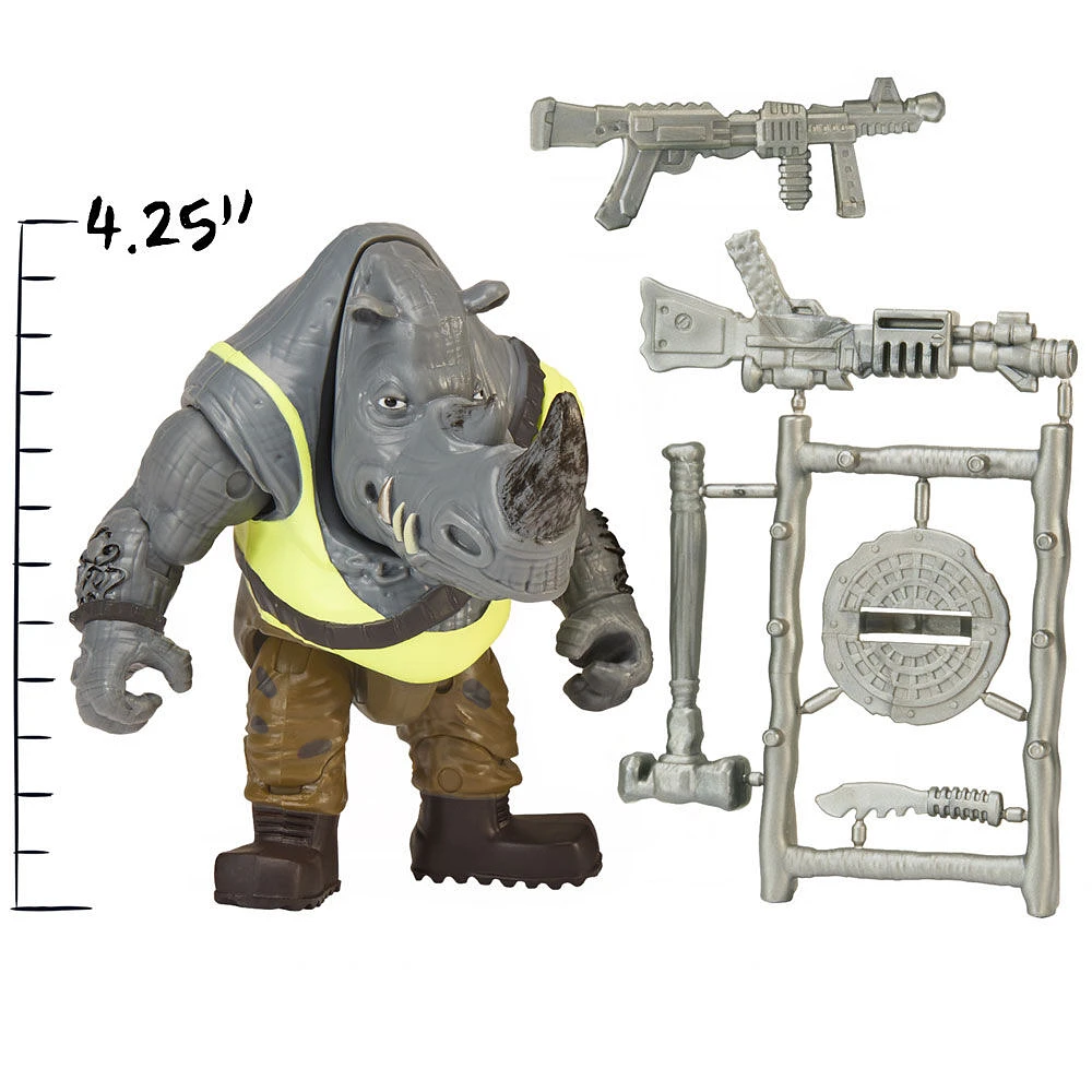 Les Tortues Ninja Mutantes: Mutant Mayhem Figure d'action de base Rocksteady