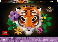 LEGO Art The Fauna Collection - Tiger,  DIY Set for Adults 18+ - New Home Housewarming Gift - 31217