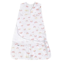 HALO SleepSack Swaddle - Cotton - Sunshine Rainbows Small 3-6 Months