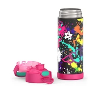 Bouteille d'eau FUNtainerMD avec bec, Grafitti Pink, 16oz