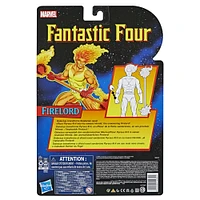 Marvel Legends Series Fantastic Four 6-inch Firelord Retro Action Figure Toy, Includes 2 Accessories