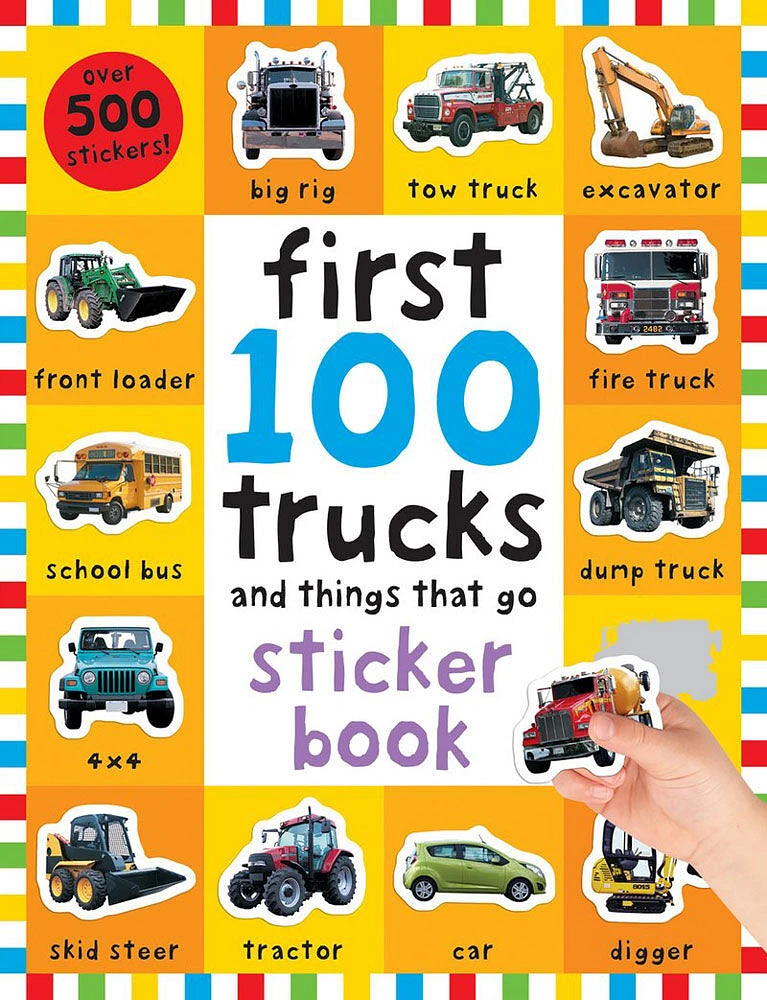 First 100 Stickers: Trucks and Things That Go - English Edition