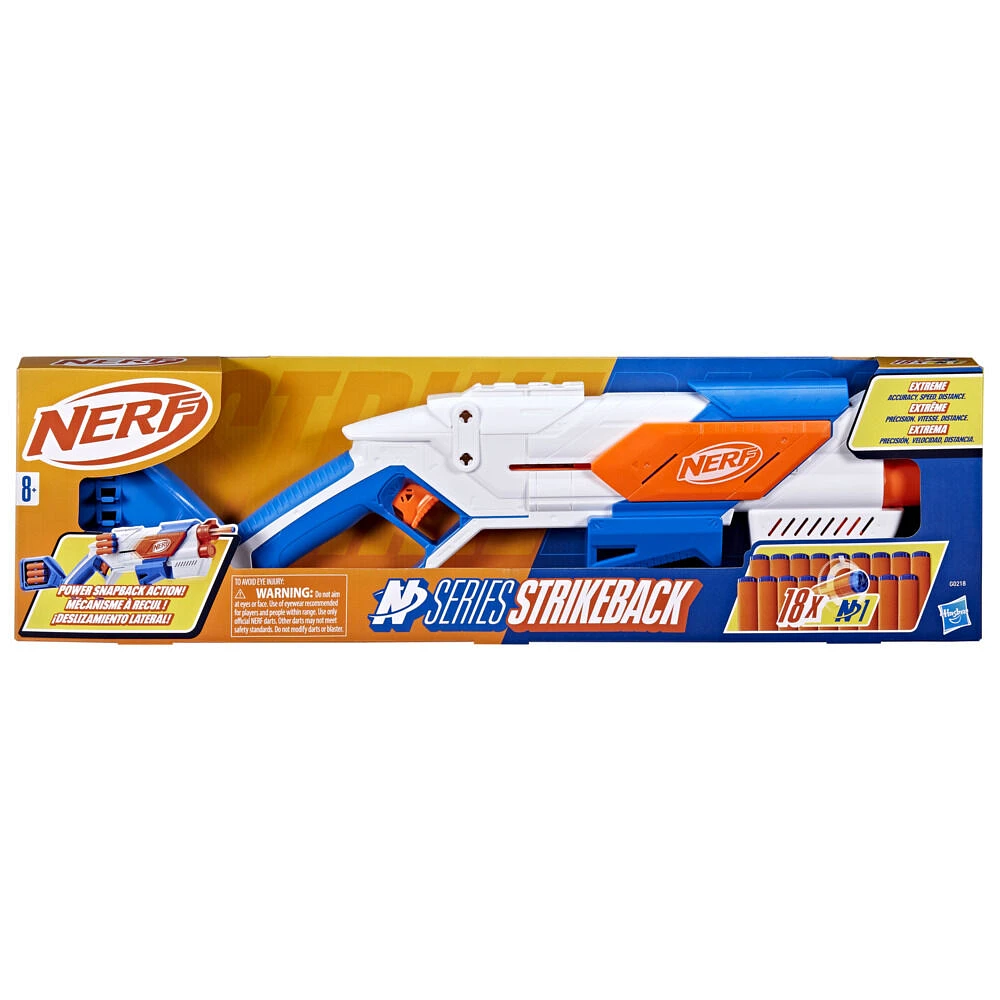 Nerf N Series blaster Strikeback et 18 fléchettes Nerf N1 - Notre exclusivité