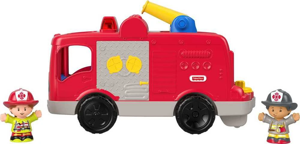 Fisher-Price - Little People - Camion des pompiers serviables - Édition bilingue