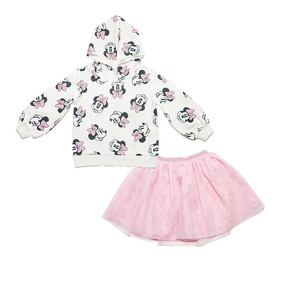 Disney Minnie Mouse - 2 Piece Combo Set - Off White and Pink
