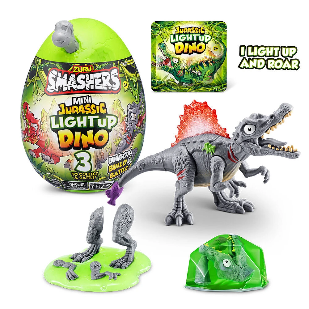 Mini oeuf de dinosaure jurassique allumant Smashers par ZURU