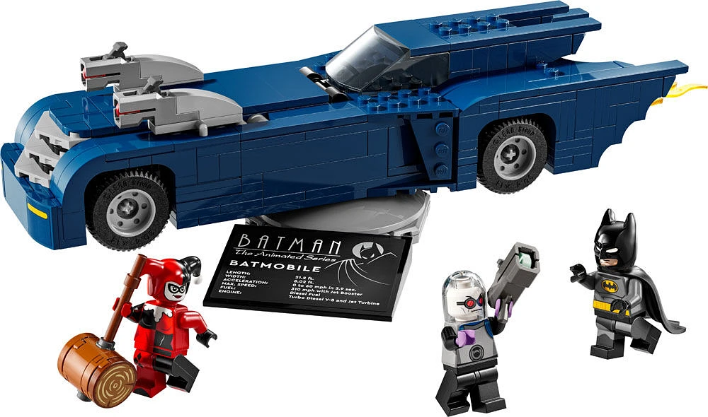 LEGO DC Batman: Batman with the Batmobile vs. Harley Quinn & Mr. Freeze, Buildable Batmobile Toy, 76274