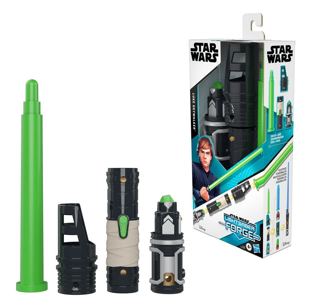 Star Wars Lightsaber Forge Luke Skywalker, Green Customizable Lightsaber, Star Wars Toys for Kids