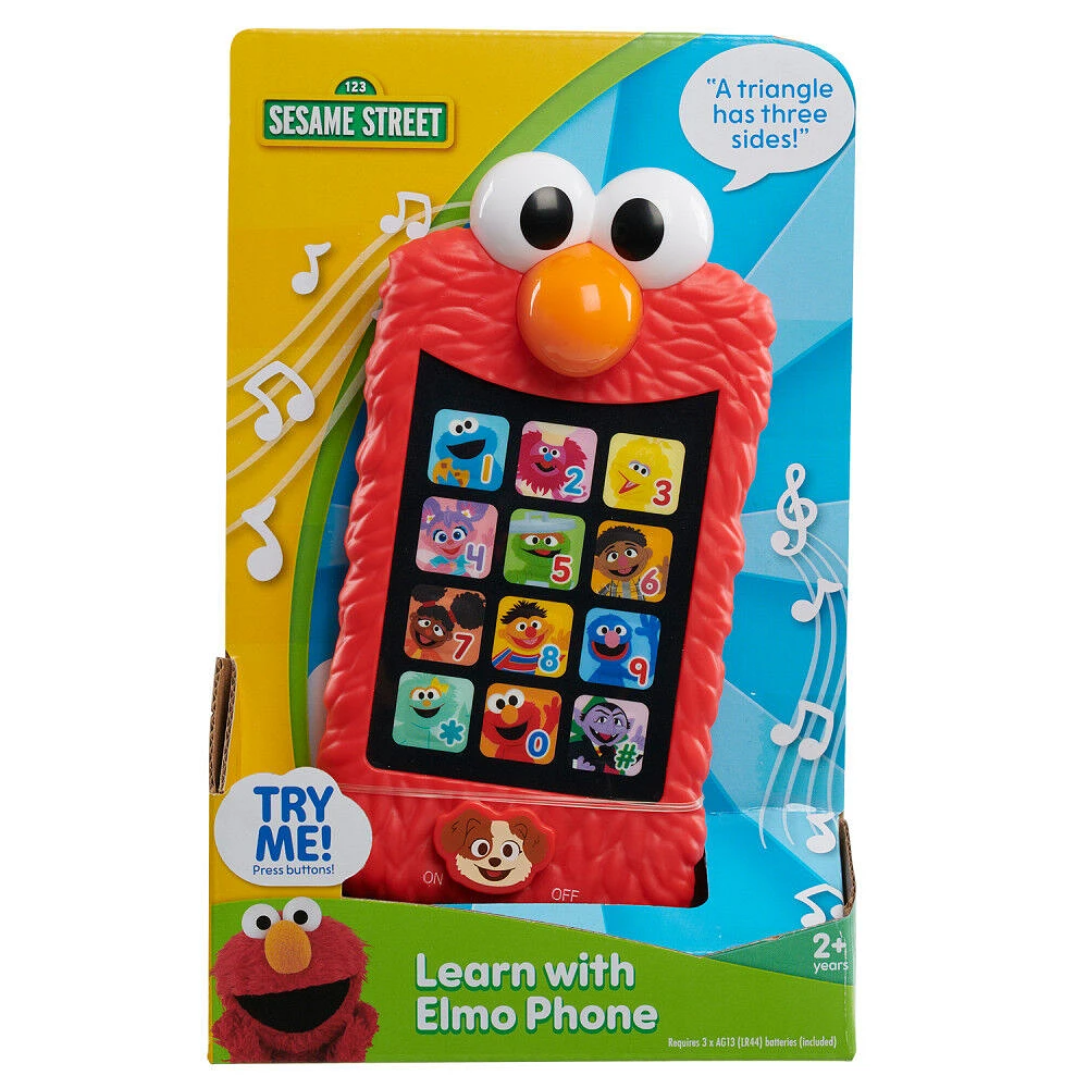 Téléphone pour Faire Semblant d'Apprentissage avec Elmo de Sesame Street, Jouet Educatif et d'Apprentissage