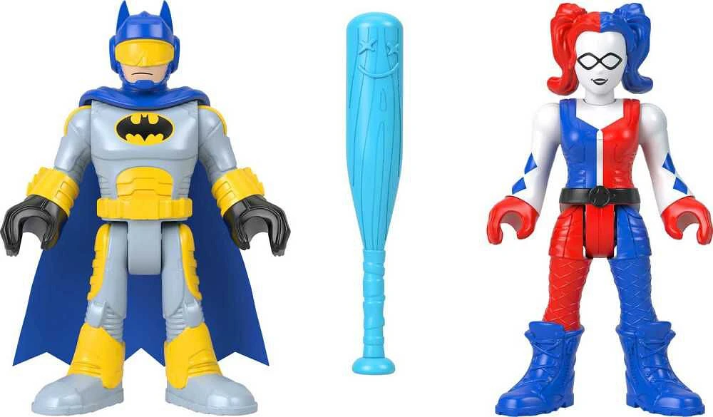 Imaginext DC Super Friends Batman Figure Set with Harley Quinn and Color-Changing Action