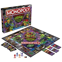 Monopoly Édition Teenage Mutant Ninja Turtles: Mutant Mayhem, jeux de société pour enfants, 2 à 4 joueurs