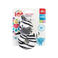 Little Lot Baby's First Rattle - Zebra - Notre exclusivité