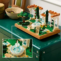 LEGO Icons Fountain Garden Building Set - DIY Kit for Adults - Miniature Craft Building Blocks for Home Decor - 10359