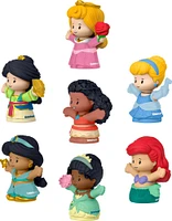 Fisher-Price Little People Disney Princess Toys, 7-Figure Pack for Toddlers and Preschool Kids