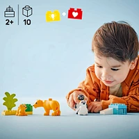 LEGO DUPLO Familles d'animaux sauvages : Pingouins et lions Jouet d'imagination pour un jeu créatif 10442