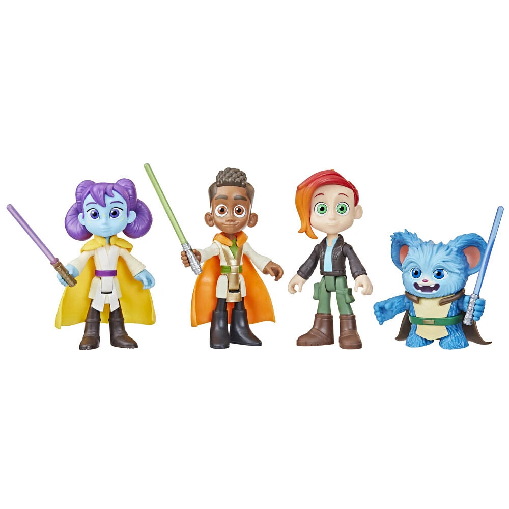 Star Wars Young Jedi Adventures Jedi Hero Collection, 4-Pack Action Figures - R Exclusive