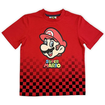 T-shirt à manches courtes Mario - Rouge