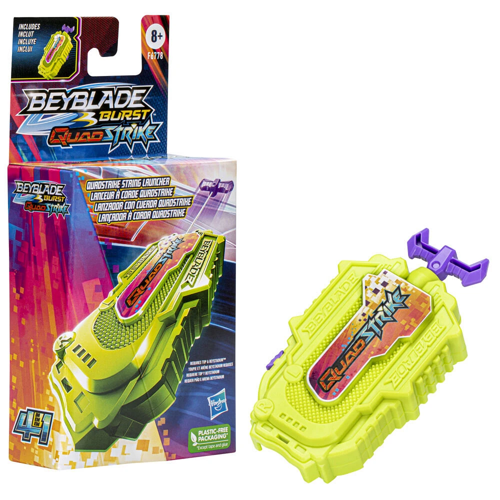 Beyblade Burst QuadStrike, lanceur à corde à rotation droite/gauche