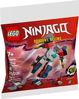 LEGO Ninjago Mini Ninja Combo Mech Building Toy - Includes Micro Versions of Zane, Riyu, a Jet and Car - 30699