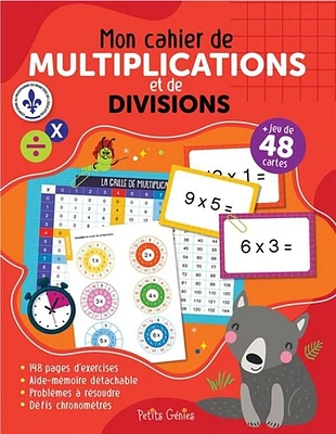 Mon Cahier De Multiplications Et De Divisions - French Text