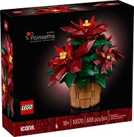 LEGO Icons Le poinsettia Ensemble de construction de décoration florale 10370