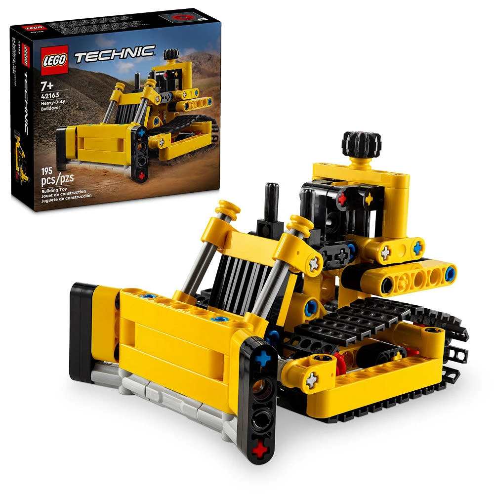 LEGO Technic Heavy-Duty Bulldozer Building Set, Construction Toy 42163