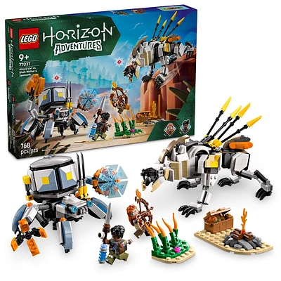 LEGO Horizon Adventures Aloy & Varl vs. Shell-Walker & Sawtooth Machine Figures Toy -  Building Toy for Horizon Fans and Gamers - 77037