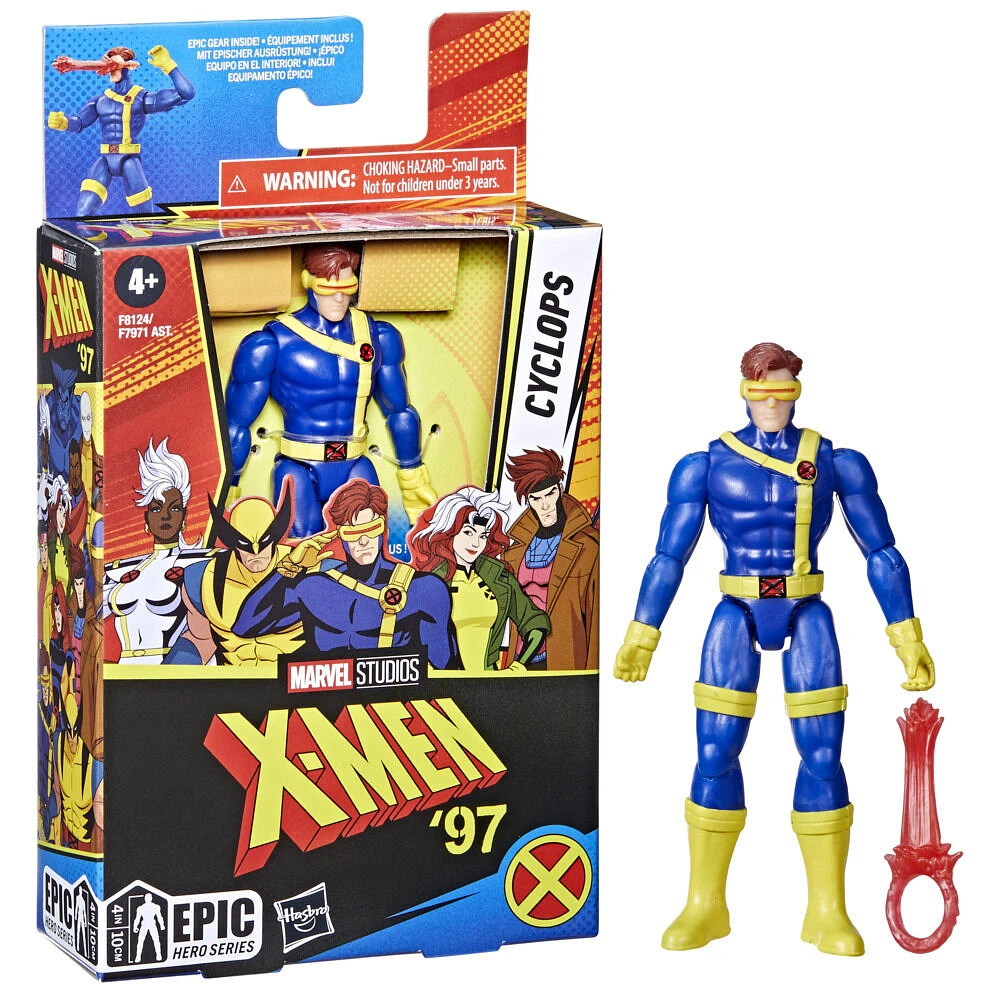 Marvel Studios X-Men Epic Hero Series Cyclops Action Figure, 4 Inch Action Figures, Super Hero Toys