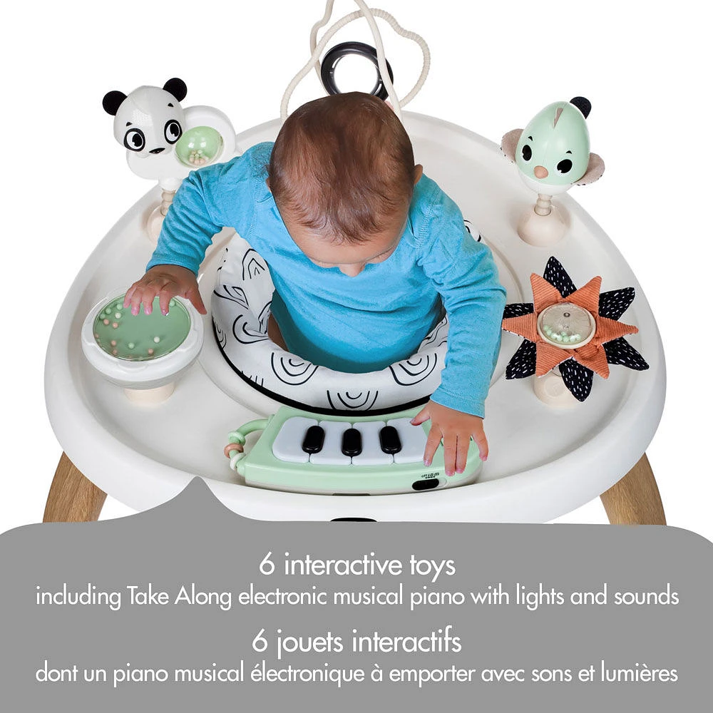 Tiny Love 5-in-1 Here I Grow Stationary Activity Center - Black & White Décor Collection