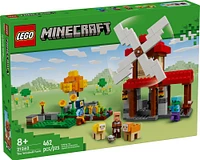 Cadeau d'ensemble de jeu vidéo LEGO Minecraft La ferme-moulin 21262