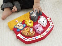 Fisher-Price Laugh and Learn Farm Animal Puzzle Shape Sorting Baby Toy with Music and Sounds - English Edition