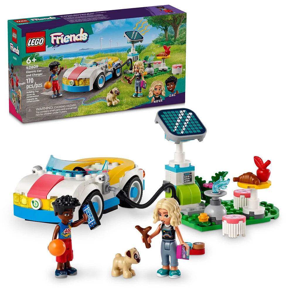 Jouet LEGO Friends La voiture électrique et son chargeur 42609