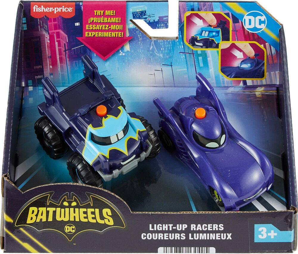 Fisher-Price - DC Batwheels - Coureurs lumineux - Bam et Buff, 1:55
