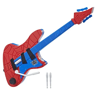 Marvel Spider-Man: Across the Spider-Verse Spider-Punk Web Blast Guitar with Whammy Bar Blast Action